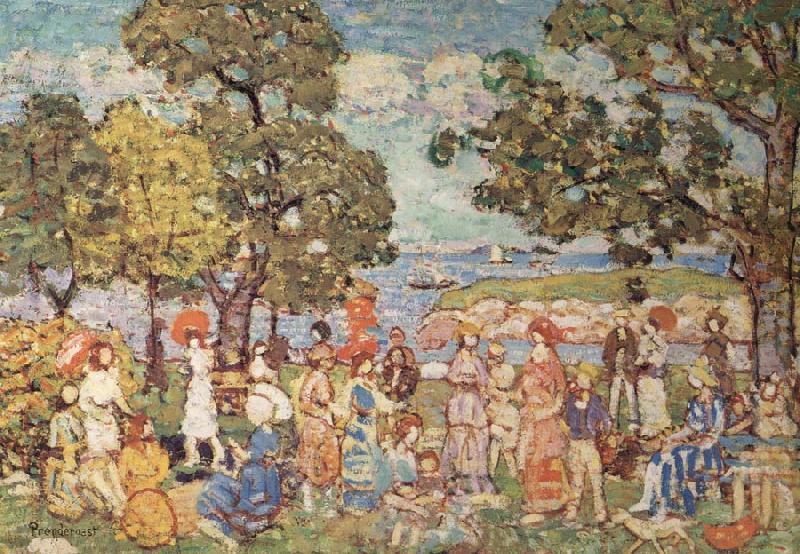 Maurice Prendergast The Promenade oil painting image